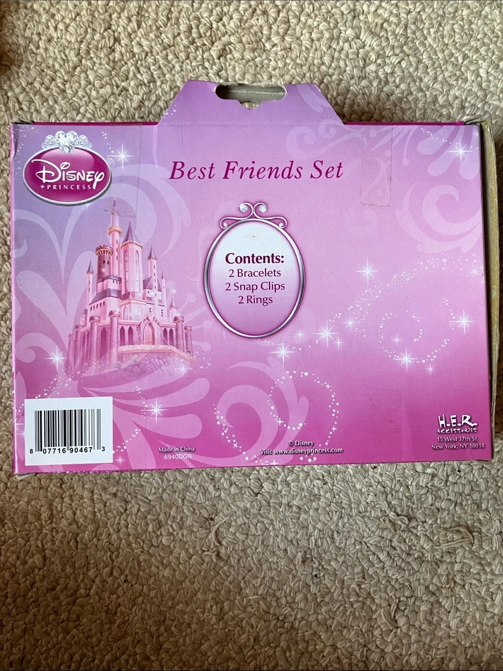 Disney Princess Best Friends Jewelry & Hair Clip Set - Pink